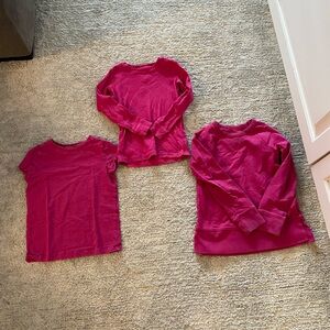 Primary Kids Pink Tops 3x Bundle Size 4-5